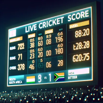 India south africa score live