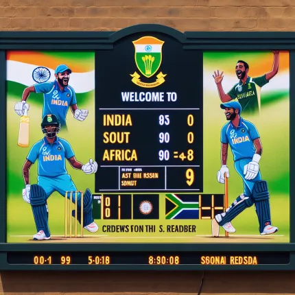 Score ind vs south africa