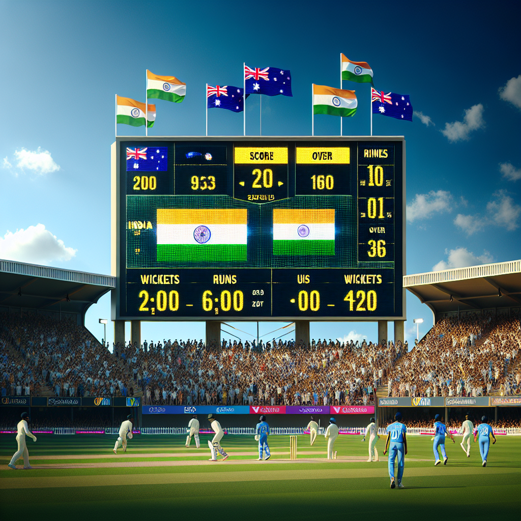 live cricket score today india vs australia