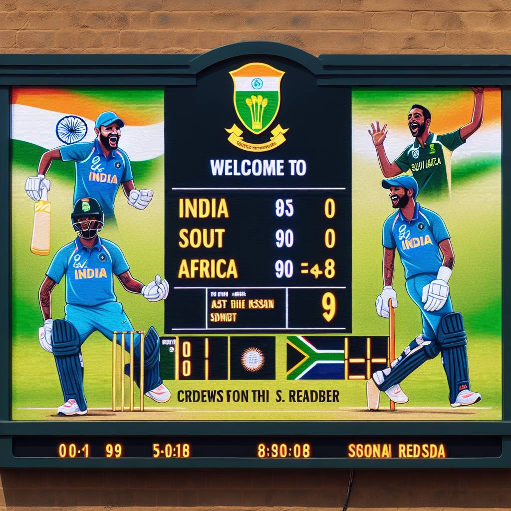 score ind vs south africa